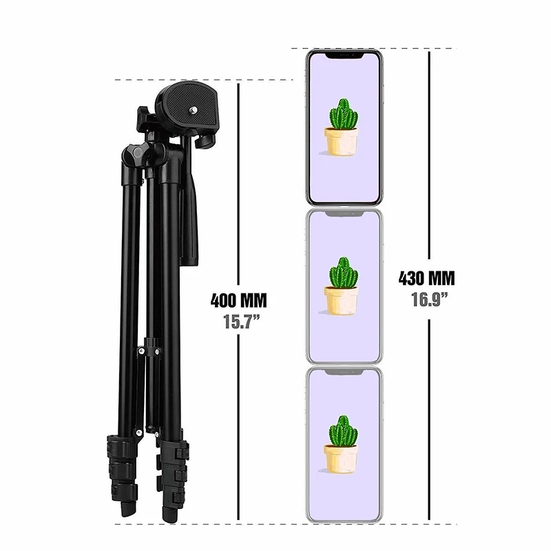 CPYP Dudukan Tripod 3120 Ponsel, Kamera Mini Fleksibel dan Tripod 3120A  dengan Dudukan Ponsel untuk Ponsel Pintar