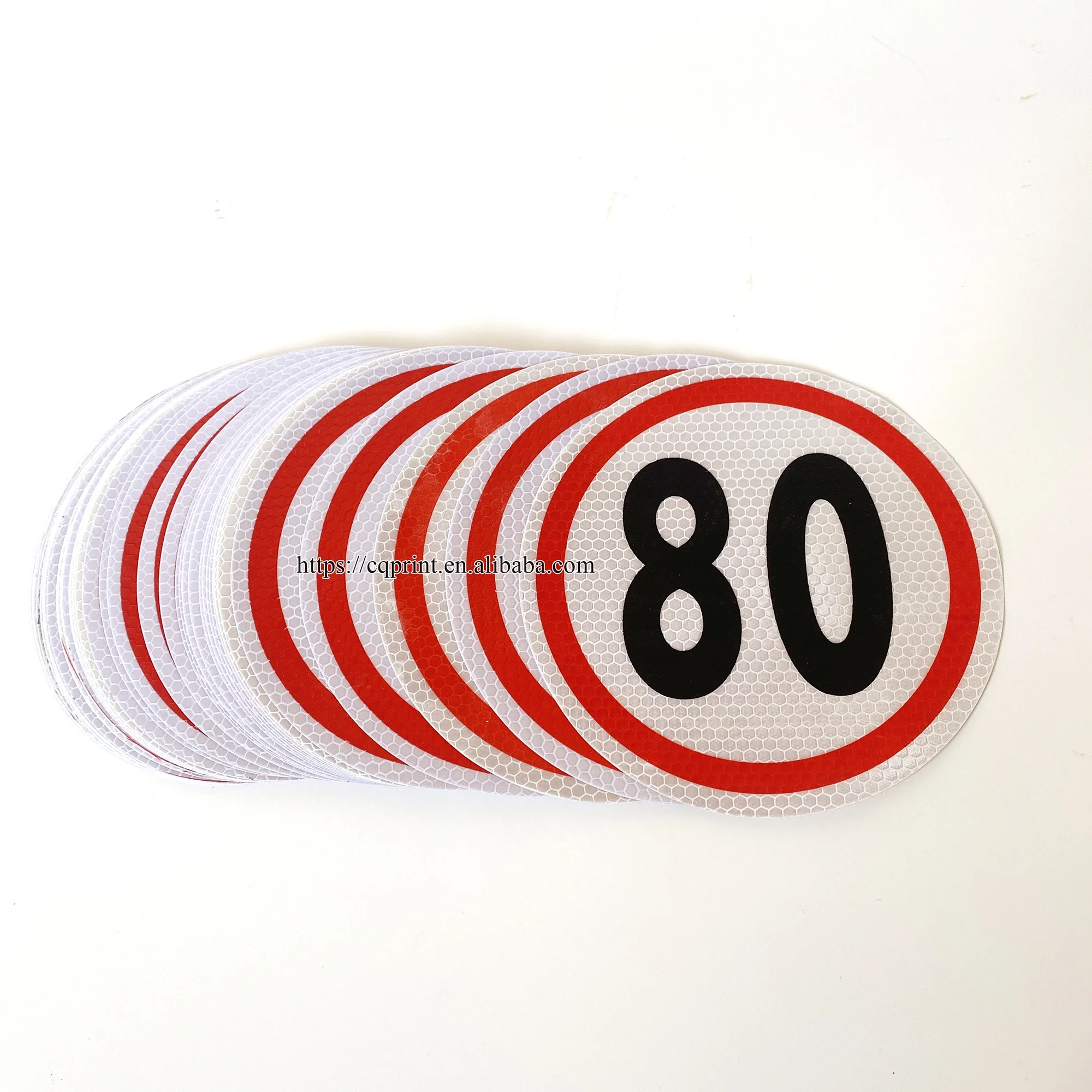 Custom Cheap Car Reflective Speed Limit Sign  Vinyl  Stickers