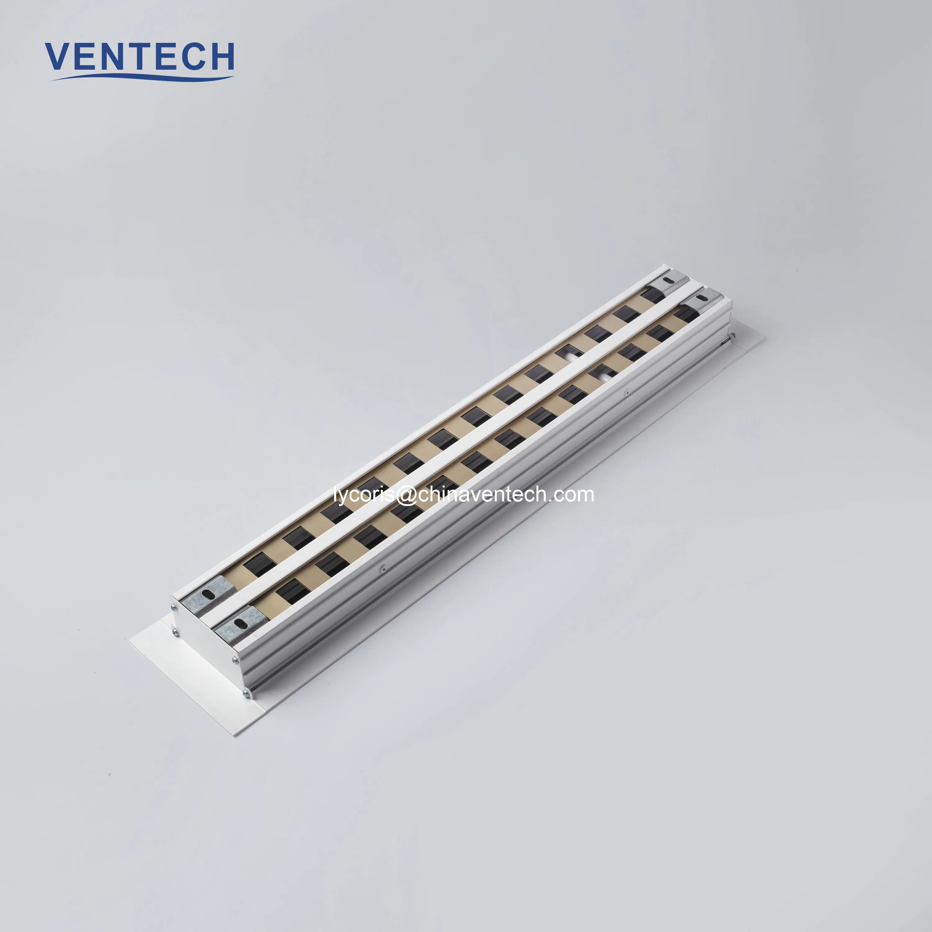 Hot Selling Ceiling Linear Slot Diffuser Air Aluminum Grille Plenum Box Adaptor Linear Slot Adjustable Blades Diffuser for HVAC