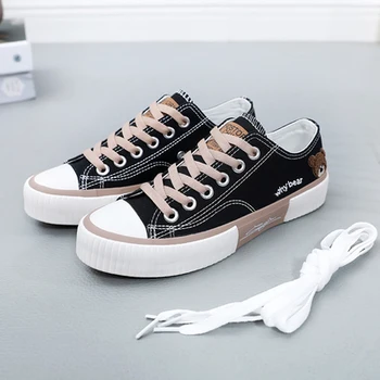 Wholesale Factory Price Customized Brand Classic Canvas Shoes Vulcanized Sneakers Summer White canvas shoes for women and girl