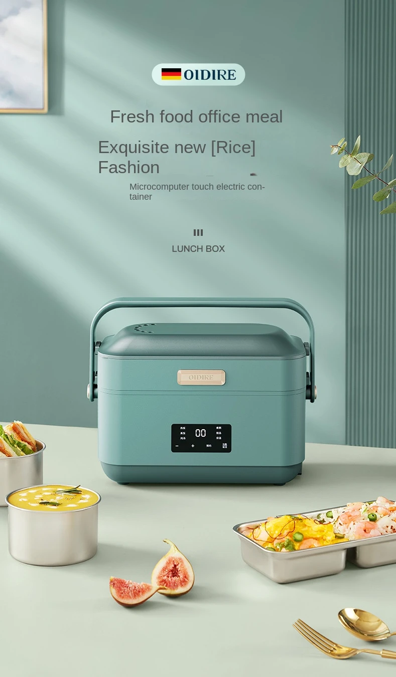 Factory Custom Electric Bento Box Heater Office Heatable Cooking Lunch