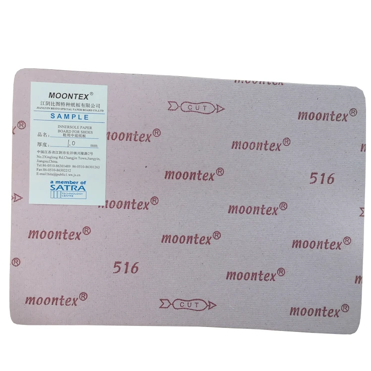 Moontex 516 1.0mm Cellulose Shoes Paper Insole Board