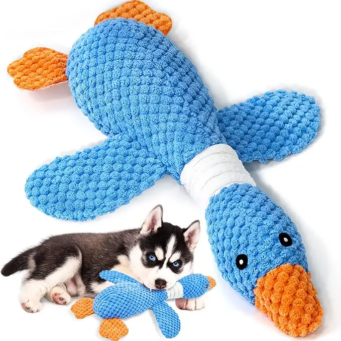 2025 New Arrival Custom Animal Toys Large Dog Pet Toothing Toys Duck Whale for Big Dog Teeing Stuffed Soft Chew Toys Plushies