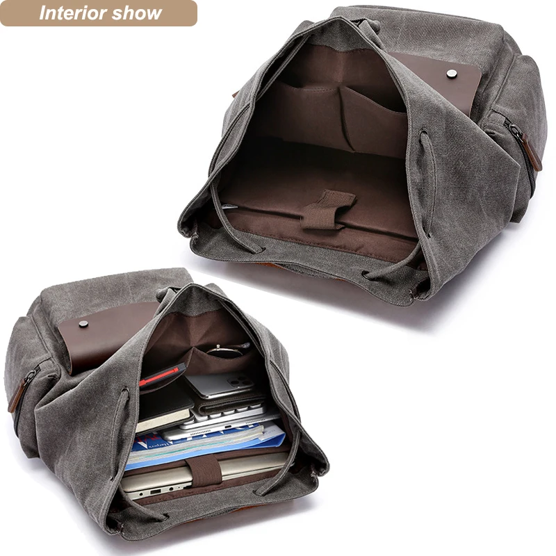china canvas leather backpack factory Waxed Pack Waxed Canvas Leather Backpack China Factory Cheap Price Good