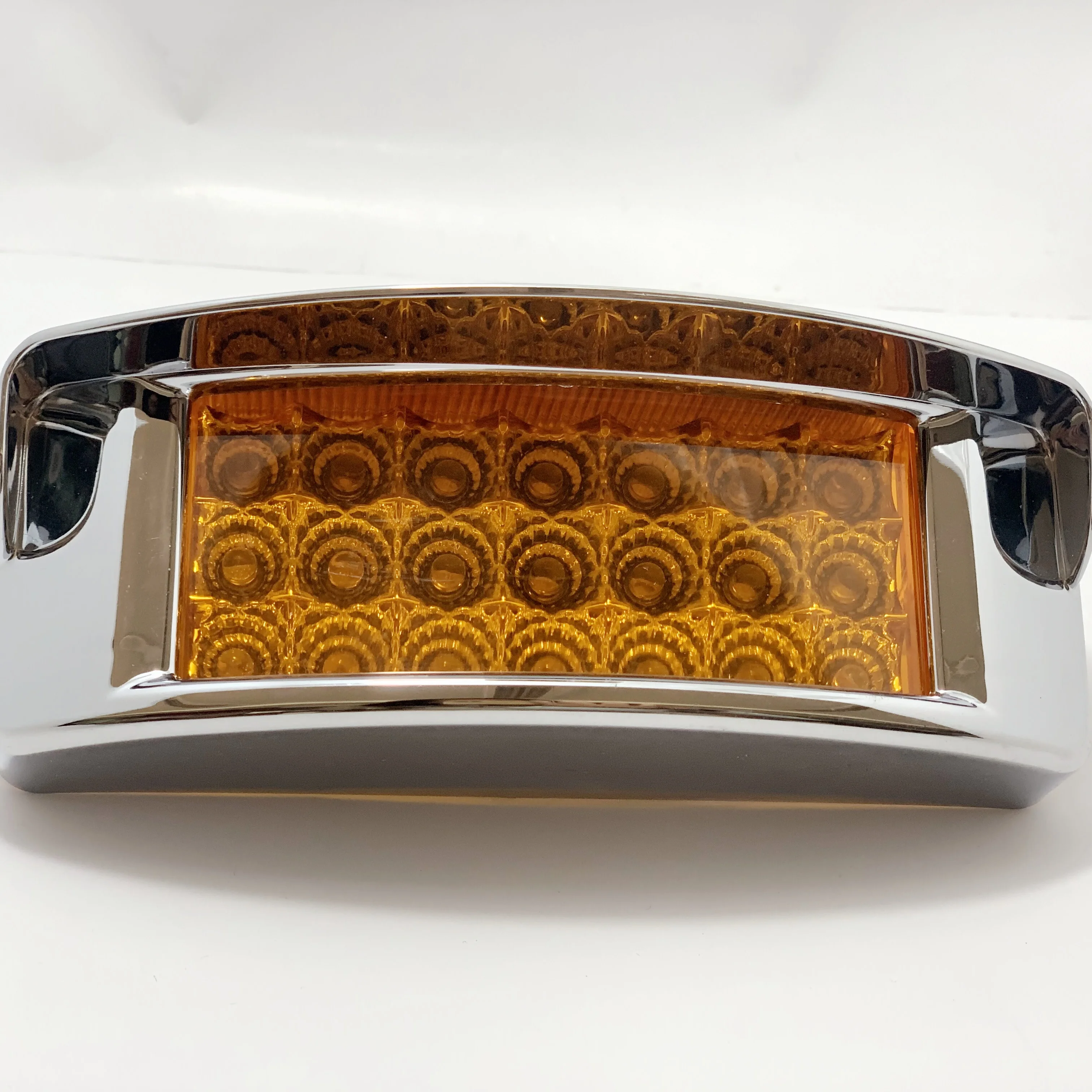 NEW Led Side Marker Lights with Chrome Bezel Fit Freightliner  Truck Trailer Tractor Bus