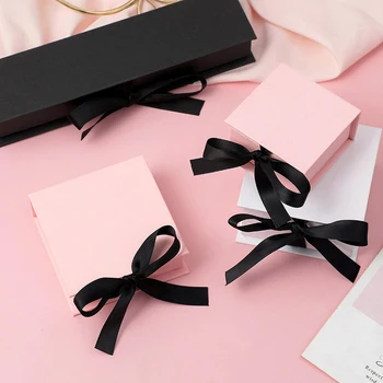 Fashionable Flip Gift Jewelry Box Custom Banquet Party Gift Companion Jewelry Box Earrings Bracelet Brooch Storage Box Printing