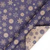 Collection Noël - Rouleau de flocons de neige double face - 43cm x 10m