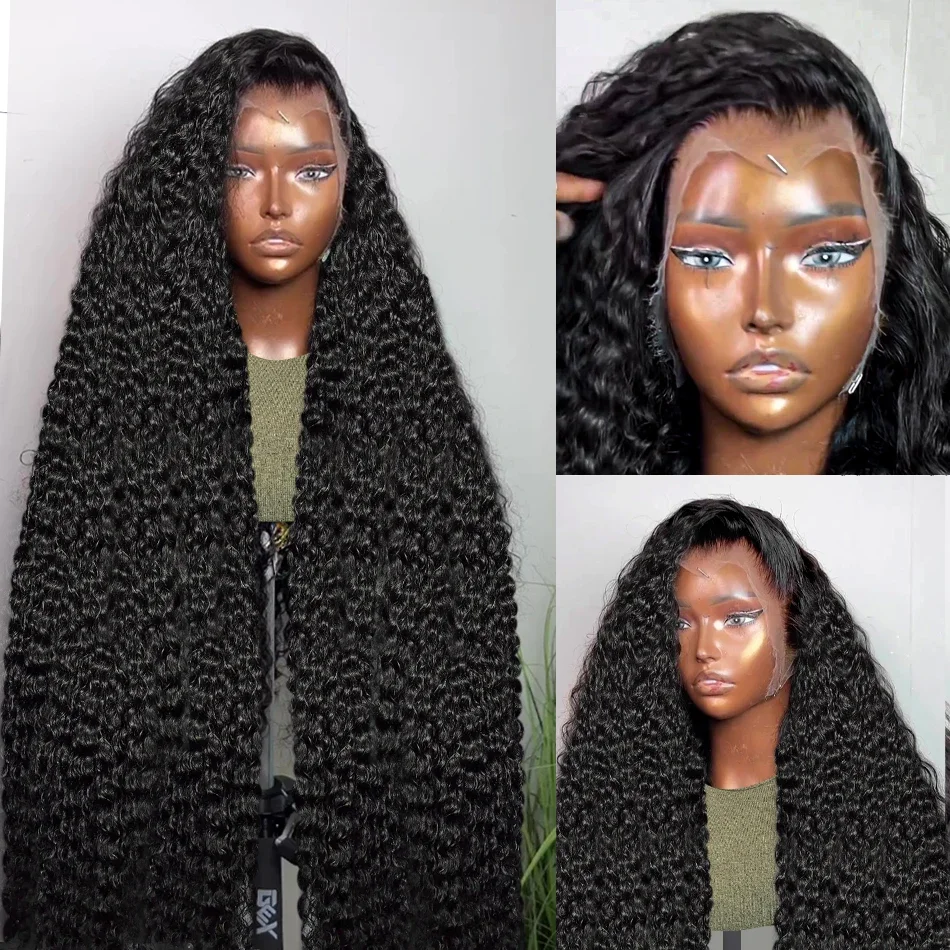 5x5 Closure Wig 13x4 13x6 HD Curly Lace Frontal Wigs Deep Wave Lace Front Human Hair Wig Transparent Water Wave Wigs Human Hair_voghion.com
