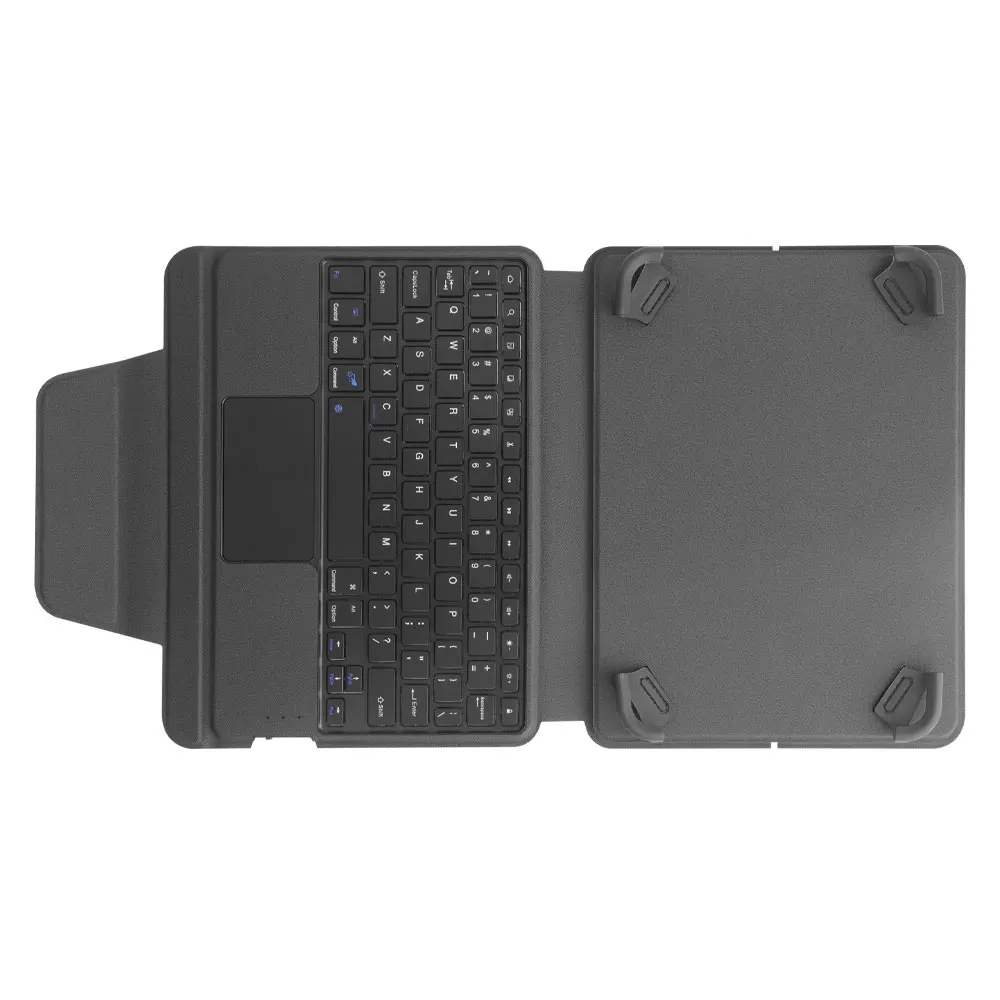 Cuerpo Laudtec Pu de cuero para tabletas con teclado mágico para tabletas de 9-11 pulgadas portador multiángulo de cubierta de negocios sencillo Pbk273