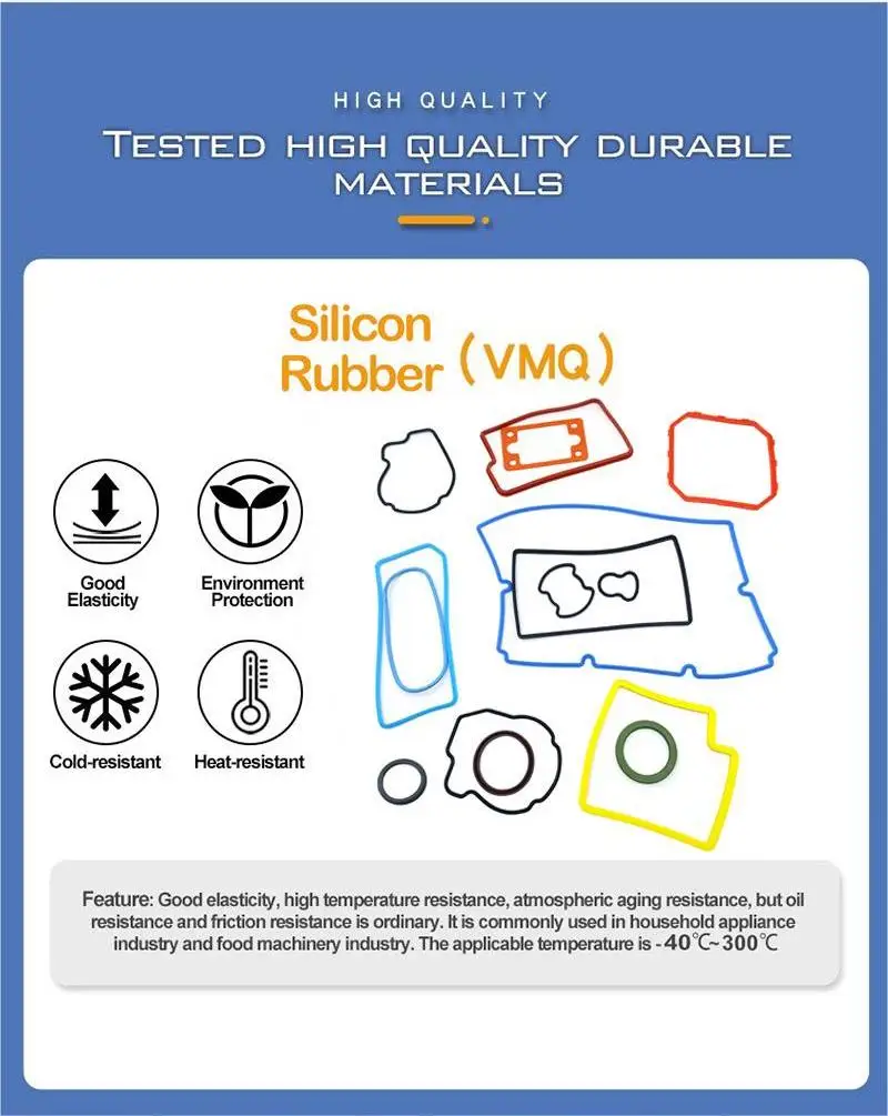 Food Grade Air Tight Silicone Jar Gasket Rubber Jar Seals Rubber Seals Ring For Glass Jar and cassette seal supplier