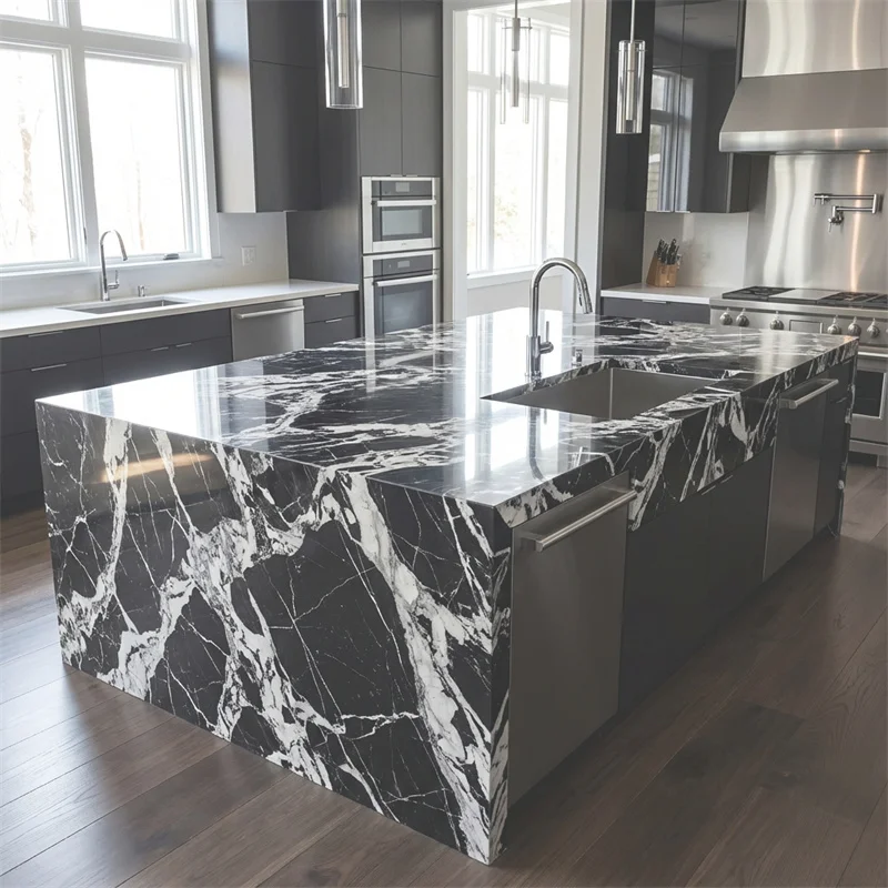 product modern natural stone black marble counter top polished tables marble for kitchen countertops-6