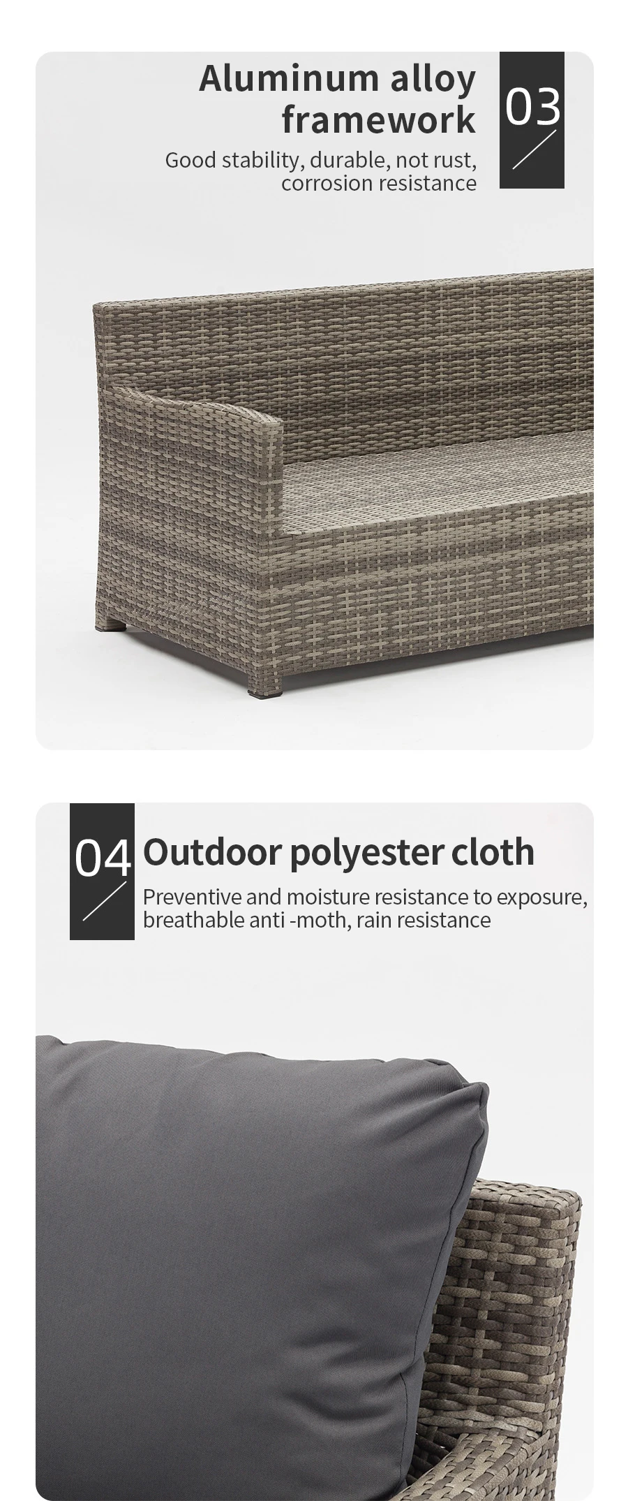 Garden Sets Outdoor Furniture Chair Outdoor With Umbrella Plastics 4