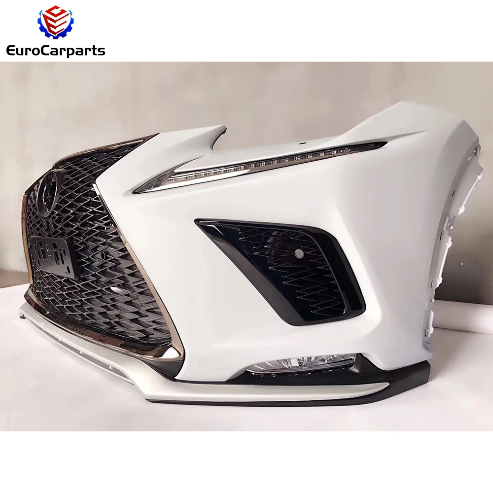 Front Bumper With DRL for LEXUS NX300 2015-2017 Upgrade to 2018y F Sport Style Front Bumper Car Accessories Auto Tuning Parts