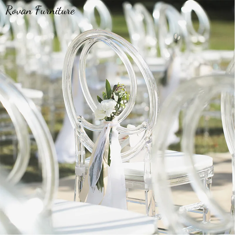 RTS TOP Cheaper Wedding Event clear Chair with Seat Cushion Match