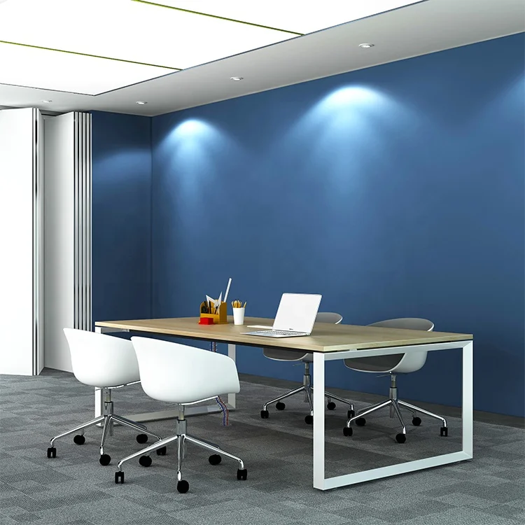 Luxury Seater Office Conference Table Modular Furniture Desk Meeting Room Office Commercial Furniture Metal Extendable Panel