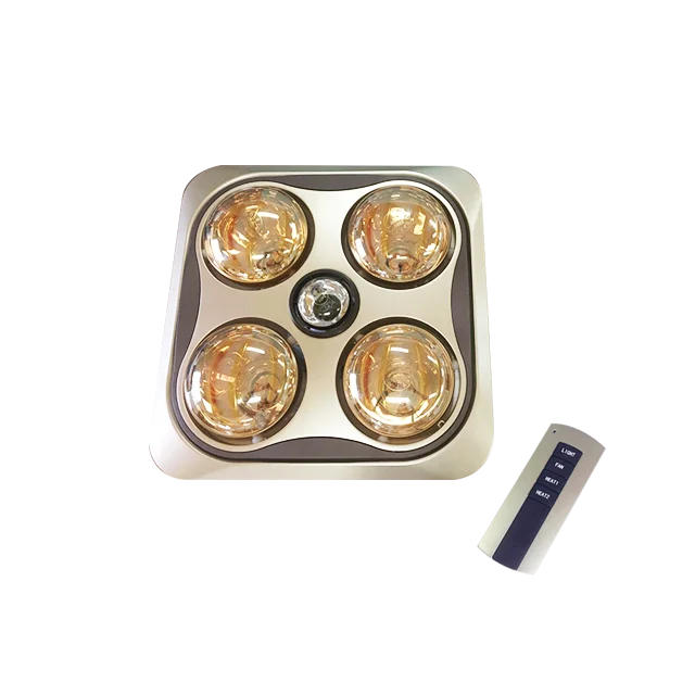 Proyum 4 Infrared Lamp Ceiling Bathroom Heater With Remote Control ...