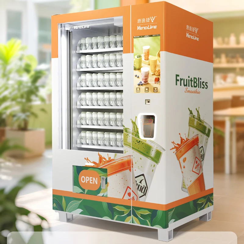 Vendlife Self Service Frozen Fruit Smoothie Blend Vending Machine and Cooling Smoothie Slushy Vending Machine