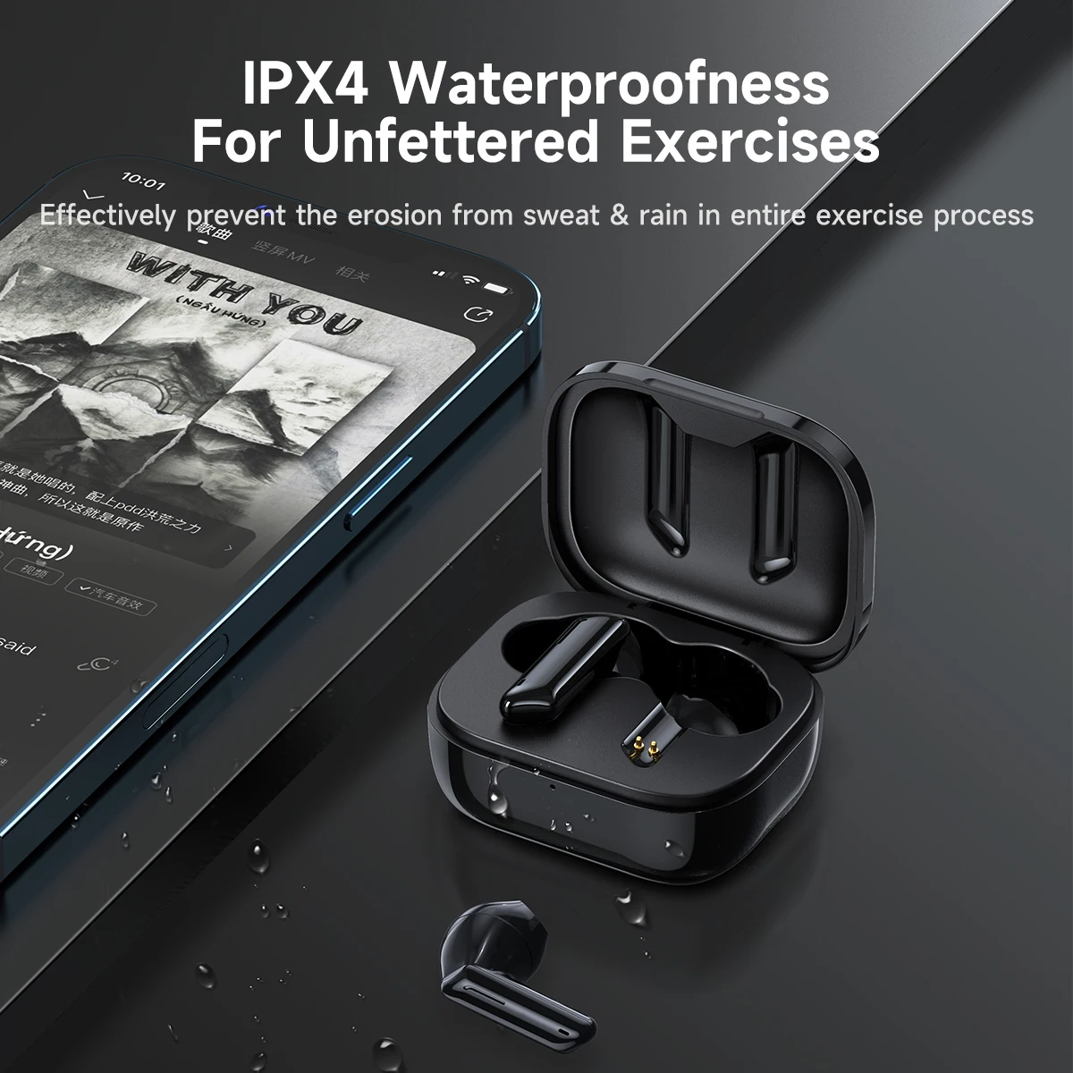 Awei T36 TWS In-Ear Stereo Music Headset Sport Earbuds with LED