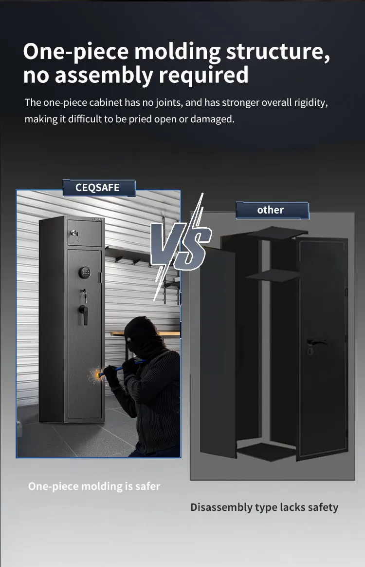 CEQSAFE Hot Selling Wholesale Metal Gun Safe Safes Large Gun Home Safety Gun Safe Cabinet With Digital supplier