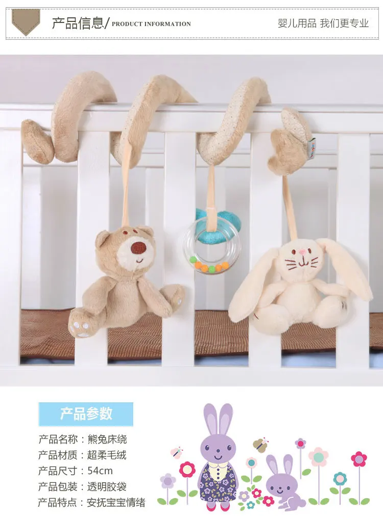 Hochet Pour Bebe Jouet Suspendu Au Lit De Bebe Forme Lapin Doux Spirale Forme Ronde Jeux Educatifs Buy Jouets Pour Bebes Jouets Pour Enfants Educatifs Jouets Pour Bebes Musique Product On Alibaba Com