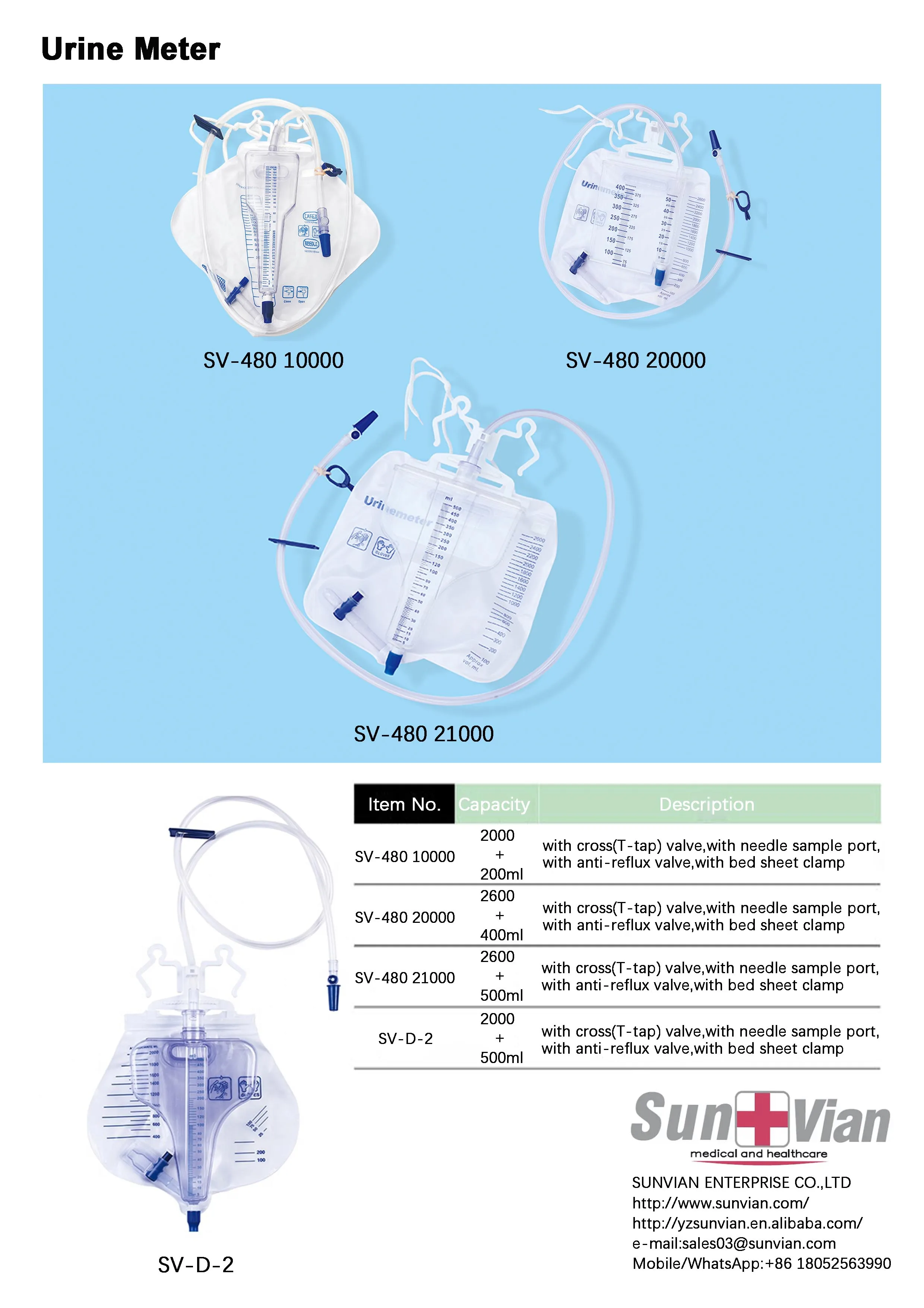 Disposable 2600ml+500ml medical adult urine meter drainage bag with cross(T-tap) valve details