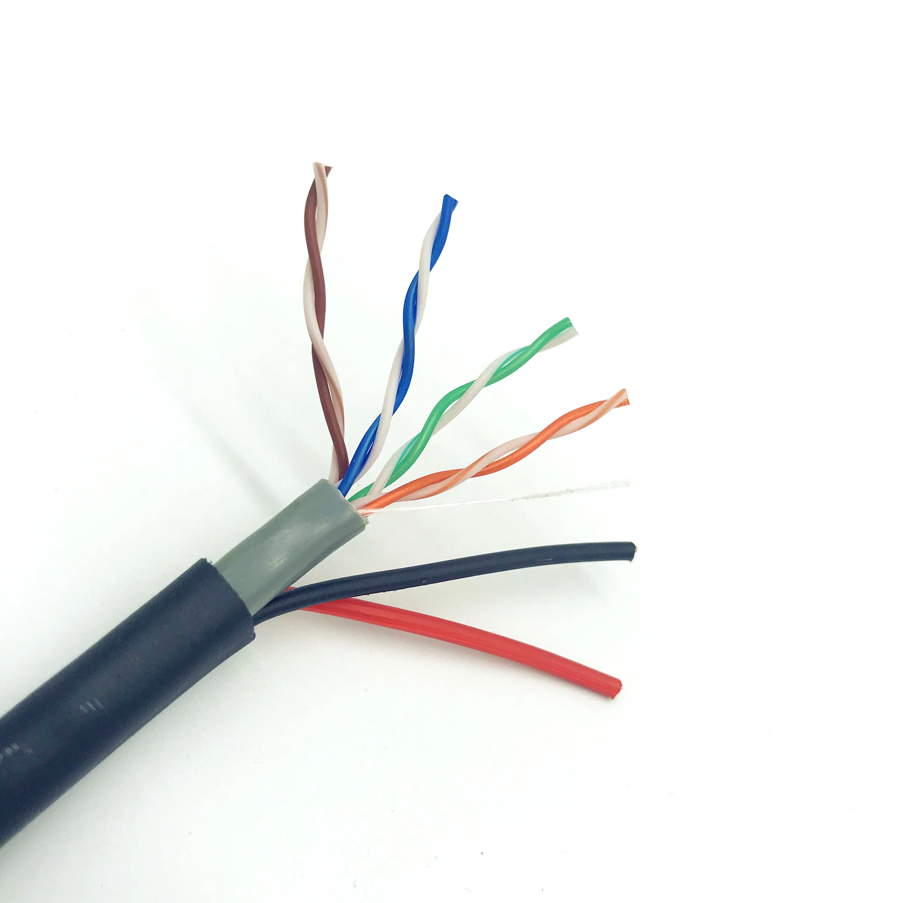 Cat5e Core Cctv Cable Outdoor CCTV Camera Cable UTP FTP Cat5e