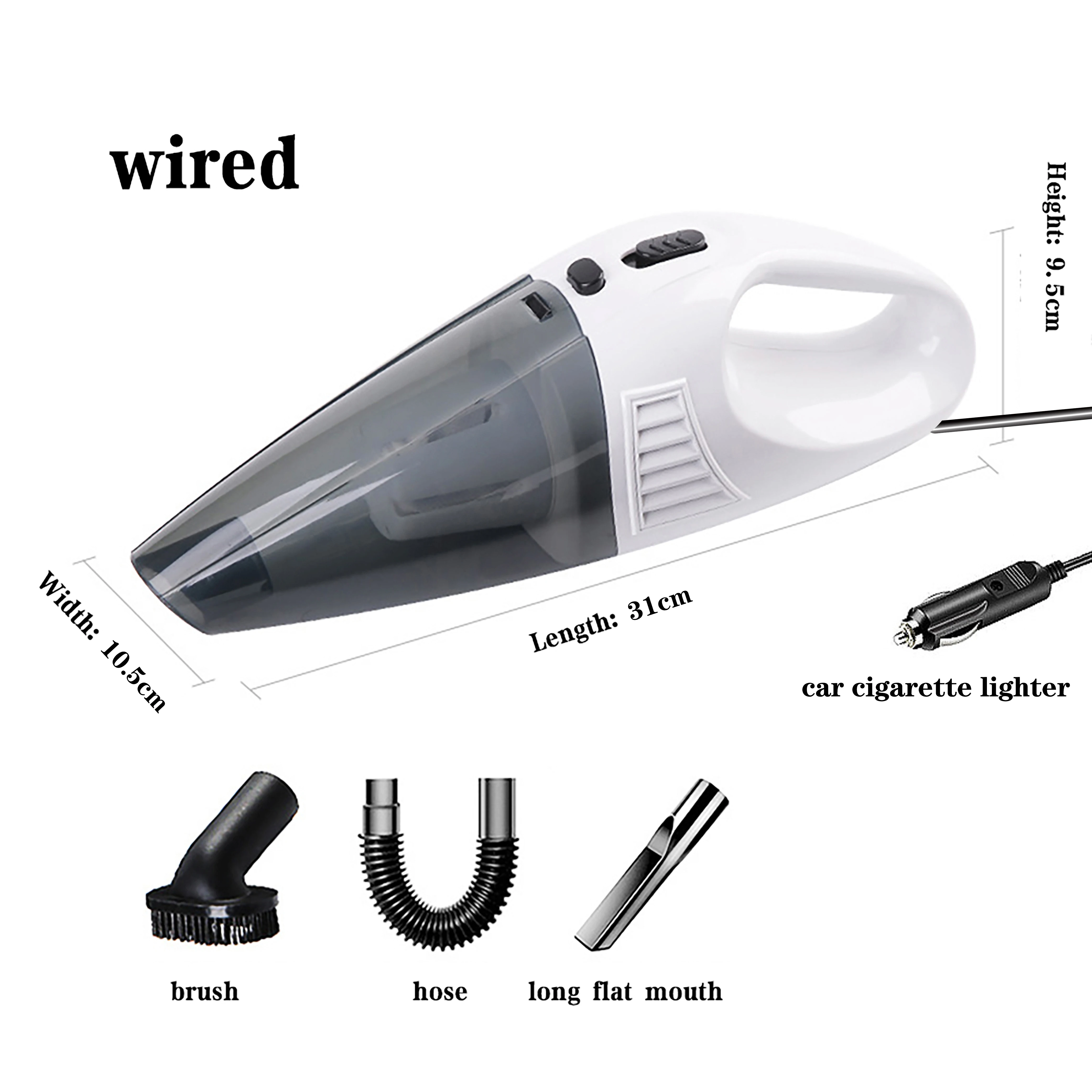 Автомобильный беспроводной портативный мини-пылесос с большим всасыванием 4500