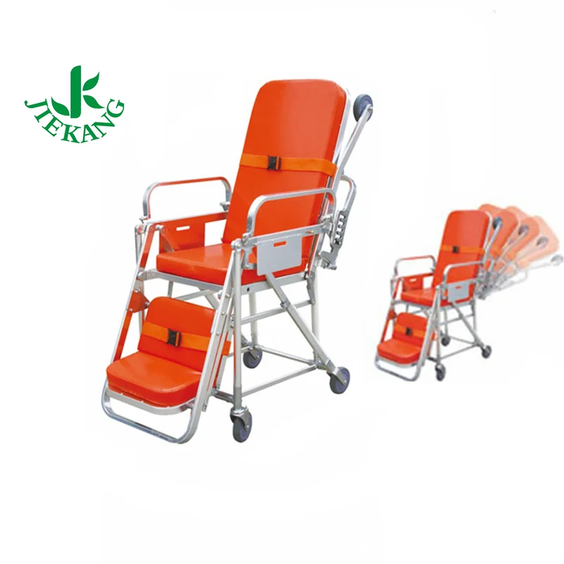 Wholesale Best Sell Portable Adjustable Hospital Rescue Folding Ambulance Chair Stretcher