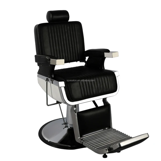 Professional Reclining Hydraulic Barbershop Chair with Adjustable Headrest 360 Degrees Rolling Swivel Hairdressing Barber Chair