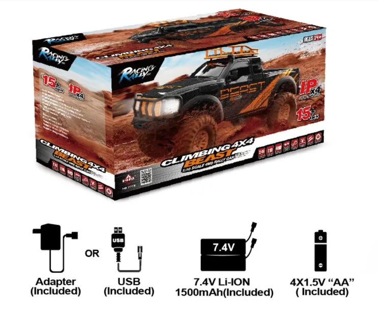 2022 HOSHI HB ZP1004 Car - 1/10 RC Truck with LED Lights