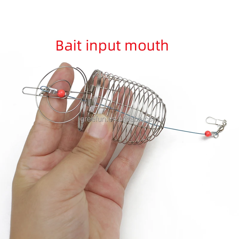 Stainless Steel Fishing Bait Cage 6 Pieces Fishing Bait Trap Cage Small  Fishing Bait Cage Carp for Carp Feeder Fishing Bait Cage Fishing Feeder