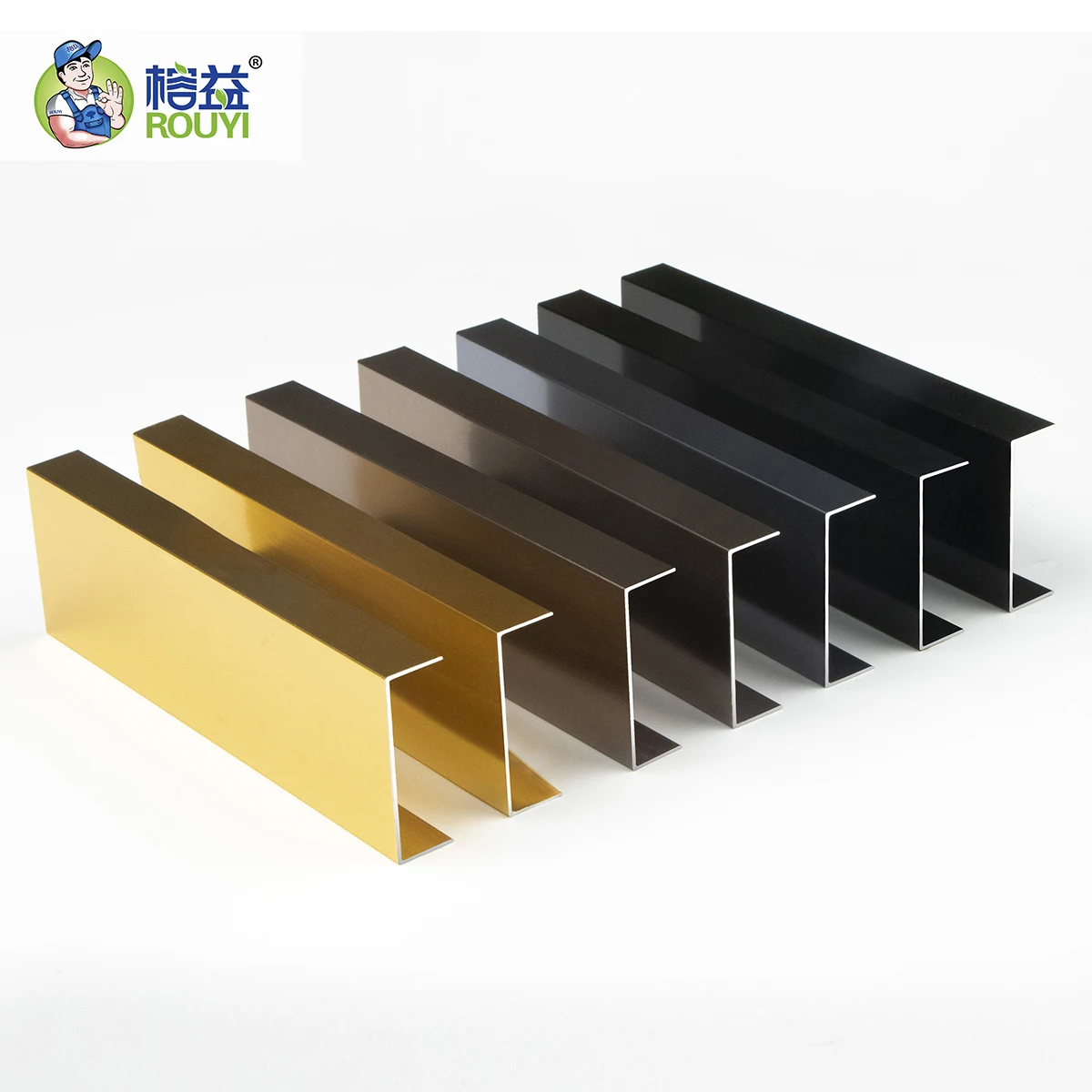 Promotion 90 Degrees Right L Shape Transition Trim Aluminum Decoration Metal Tile Trim