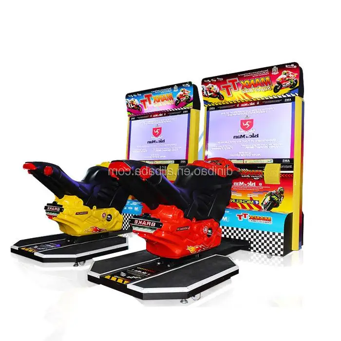 2024 Popular Indoor Amusement Coin Operated Arcade Simulator 42 LCD MANX TT 2 Players Motorcycle Racing Game Machine