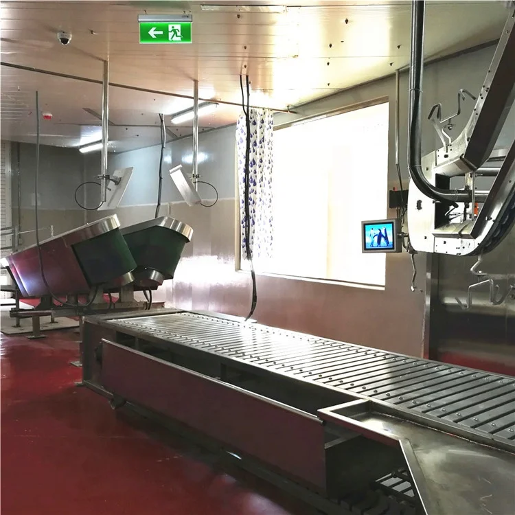 V-shaped halal ritual sheep killing box goat slaughterhouse