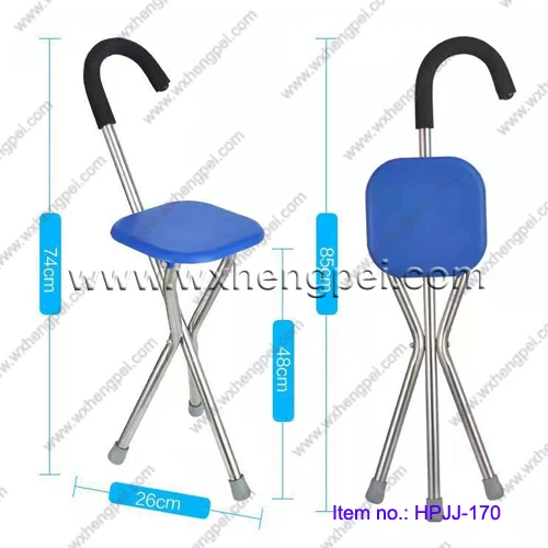 Multi Function Folding Chair / Walking Stick Fishing Chairs Folding