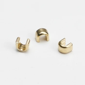 U-Type Top Auto-Lock Stopper for Zippers and Clothing Accessories Made of Brass/Zinc/Aluminum Metal for Shoes Garments Bags