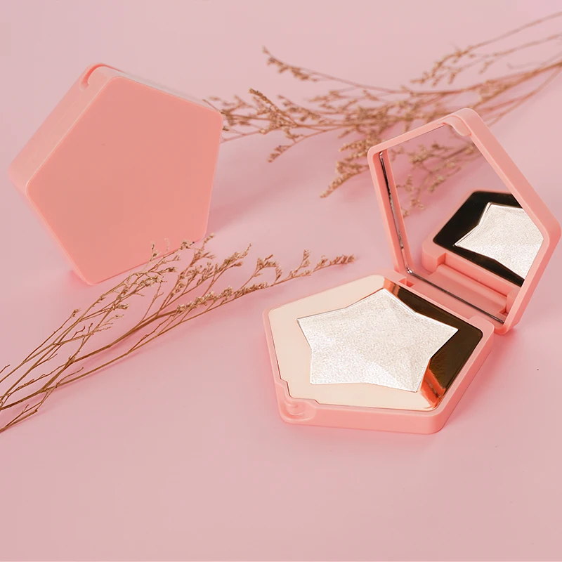 
 ОЕМ порошок блеск один мерцающий хайлайтер макияж веган частная этикетка пигмент хайлайтер палитра цвета без логотипа  