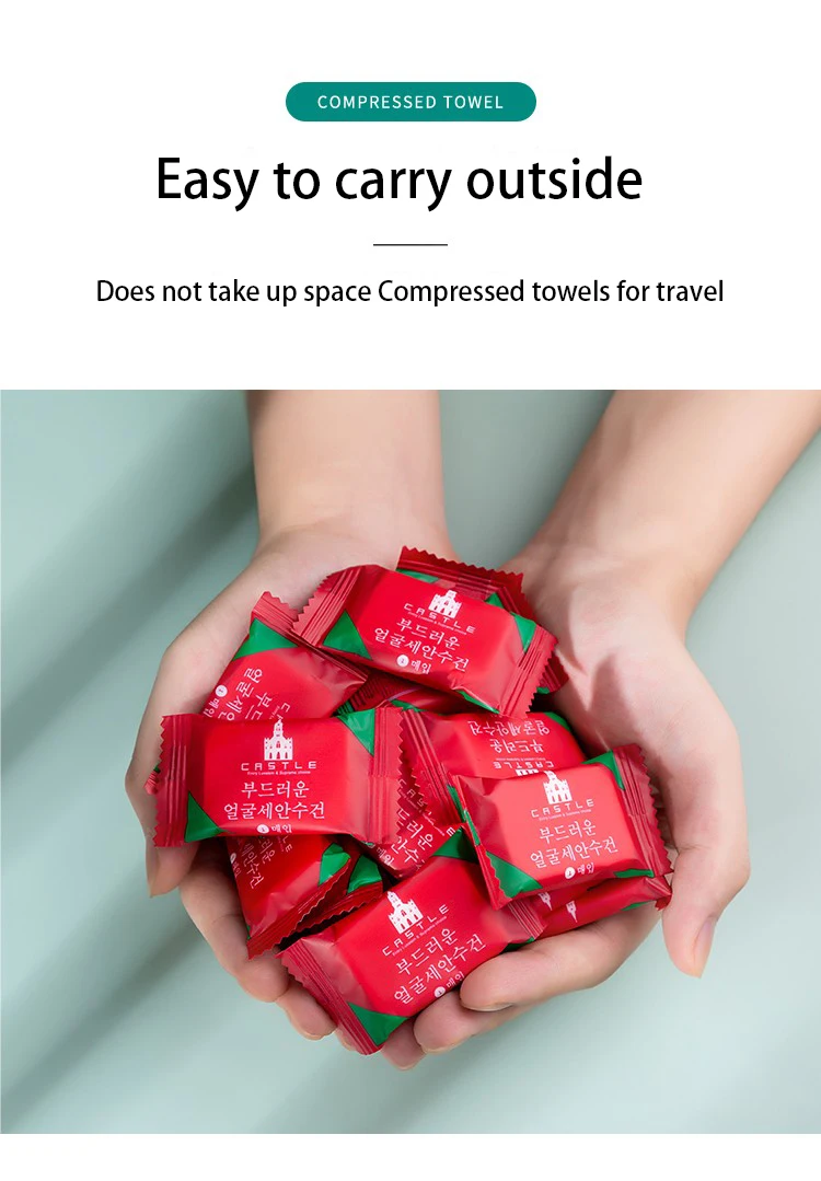 Custom Nonwoven Compressed Towel Sheets Disposable Face Towel Sheets