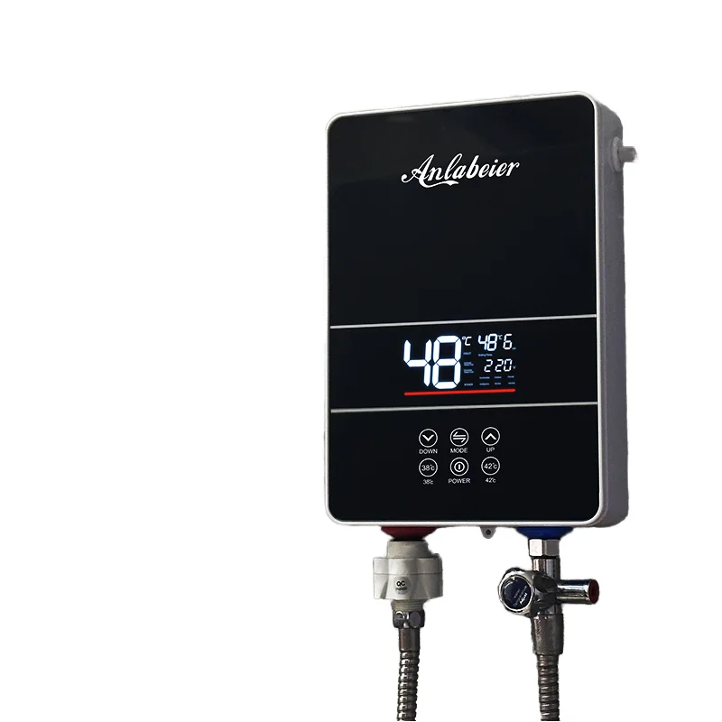 2024 New Arrival 220V 5KW Commercial Electric Water Heaters Smart Shower Geyser Wall Water Heater Adjustable Power Energy Saving