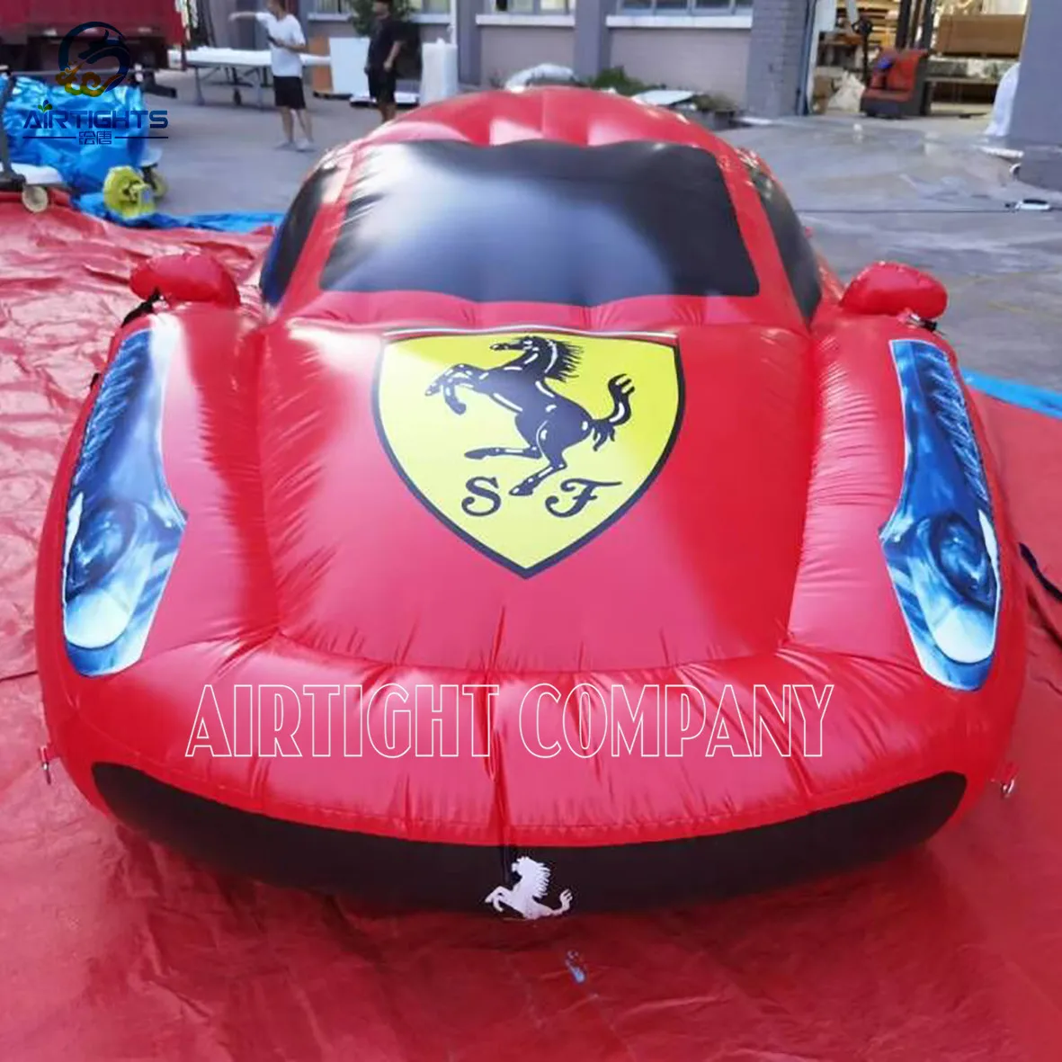 Cool Design China Factory Customised Inflatable Ferrari Car Model Balloon for New Product Release