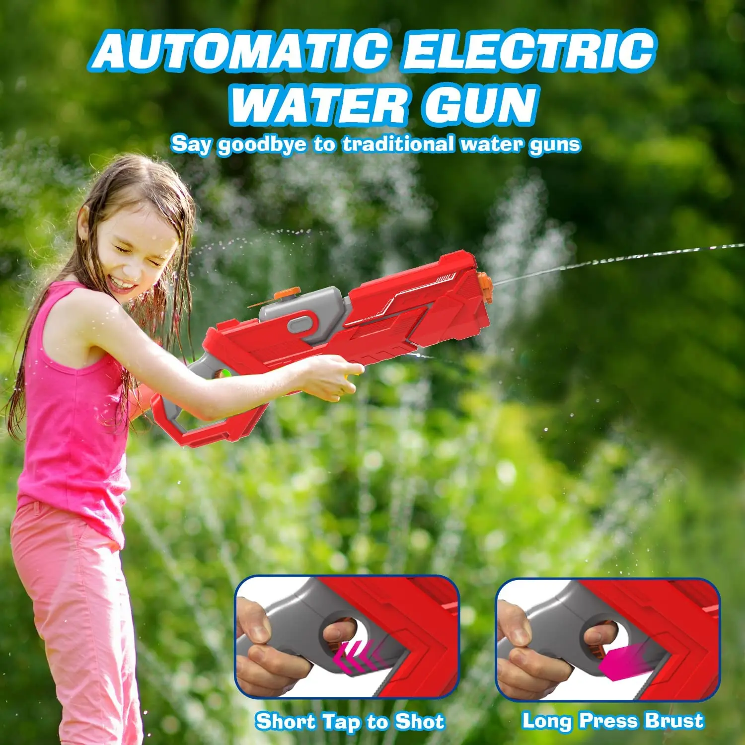 Lot De 6 Pistolets à Eau Pour Enfants - Portée 7m, 150ml, Jouets Été Plage Et Piscine