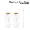 Latta di vetro del globo della neve 16oz