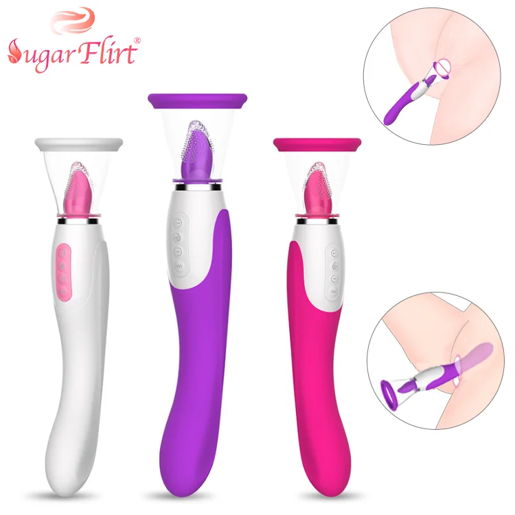 tongue shape vibrator smart heating nipple