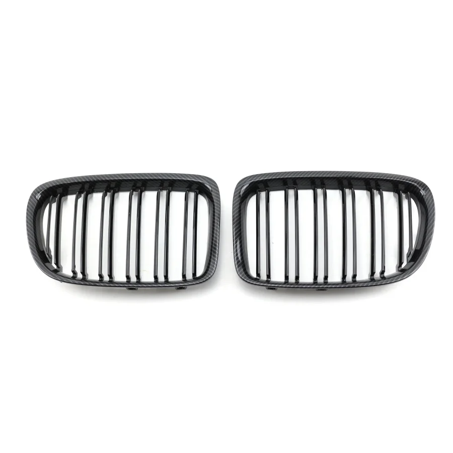 product tiypeor car abs grille in three colors carbon fiber pattern matte black front kidney grille for bmw x1 e84 2012 2016 models-9