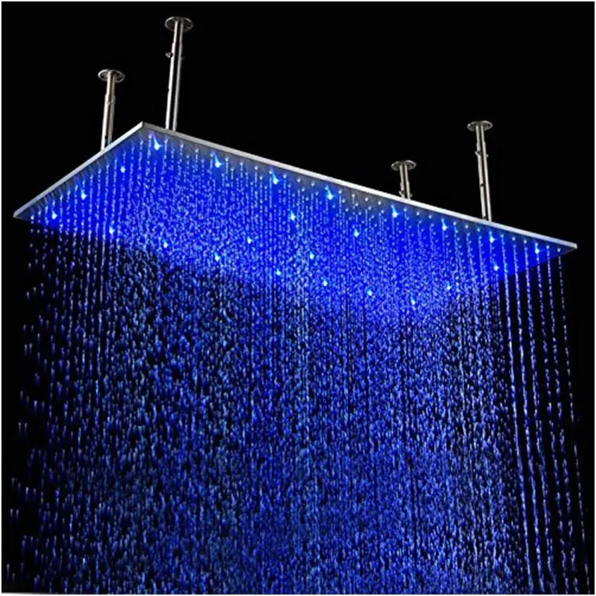 Ceiling Mount Shower 20 X 40 Inches LED Rain Shower Head