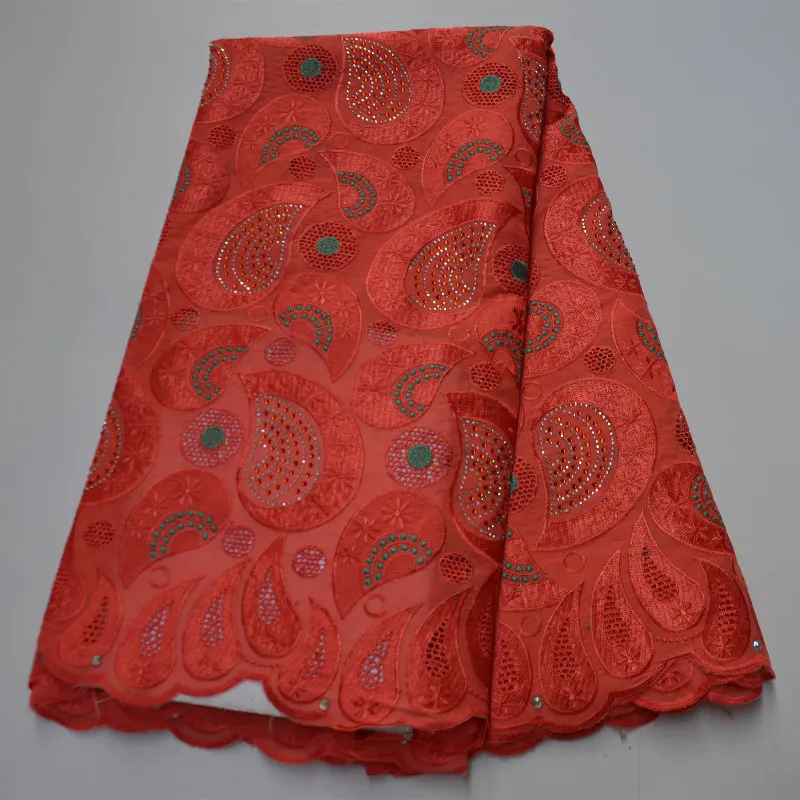 Red with black African Lace Fabric Tulle African French Lace 5 yardslot for african party dress