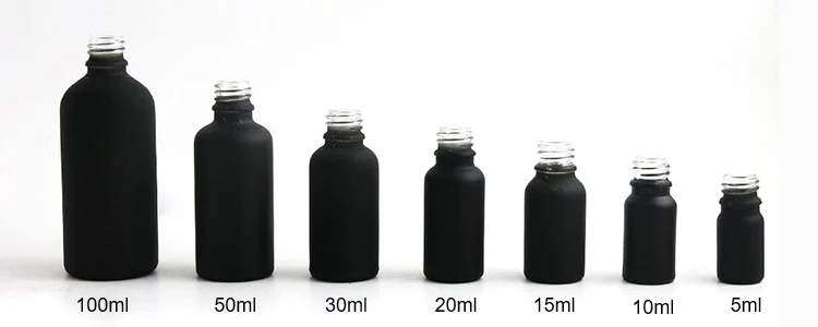 black glass bottle
