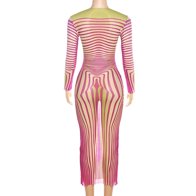 Luxury Sheer Mesh Summer Dress with Wide Straps - Slightly Stretchy & Opaque main image 1