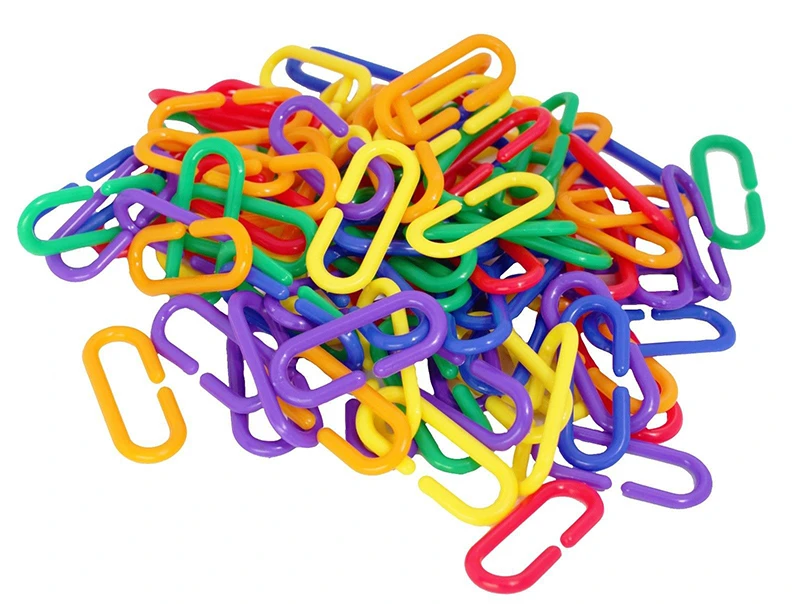 6mm Plastic Chain – 3ft Length, 1.5 Links – For Bird Parrot Toys, Crafts, Mr. Barrier