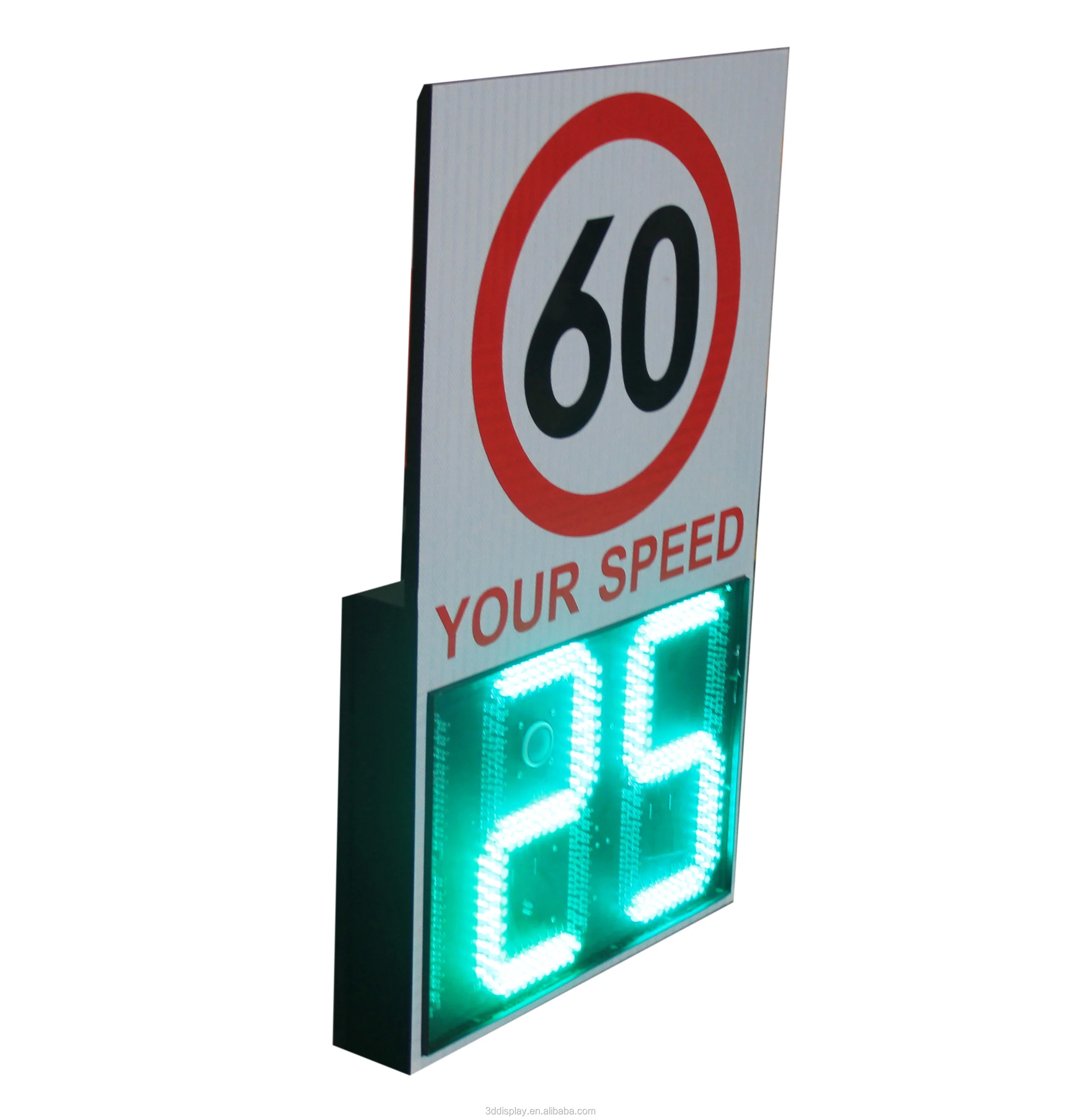 Radar Detective Speed Warning LED Signs Speed Measurement Display Traffic Flashing Speed Limit Signs